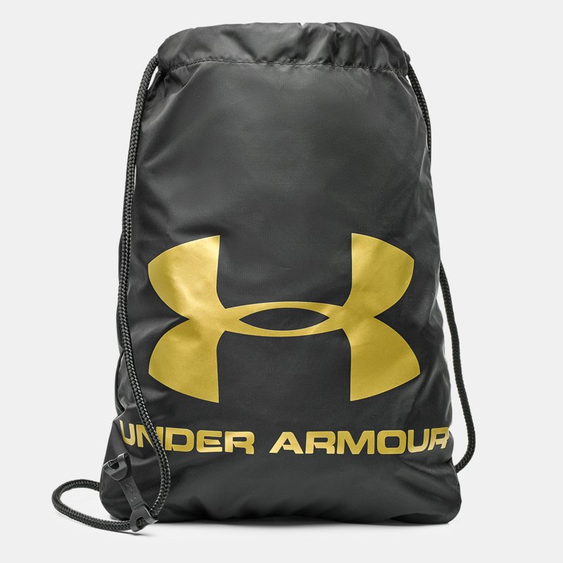Under Armour Ozsee Sackpack Black / Metallic Gold One Size